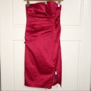 Urban Behaviour Small Women Pink Strapless Dress